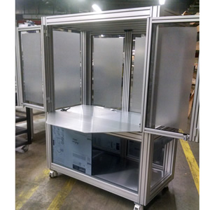 Bi-Fold Door Opens Up & Back To Allow Access To Machinery